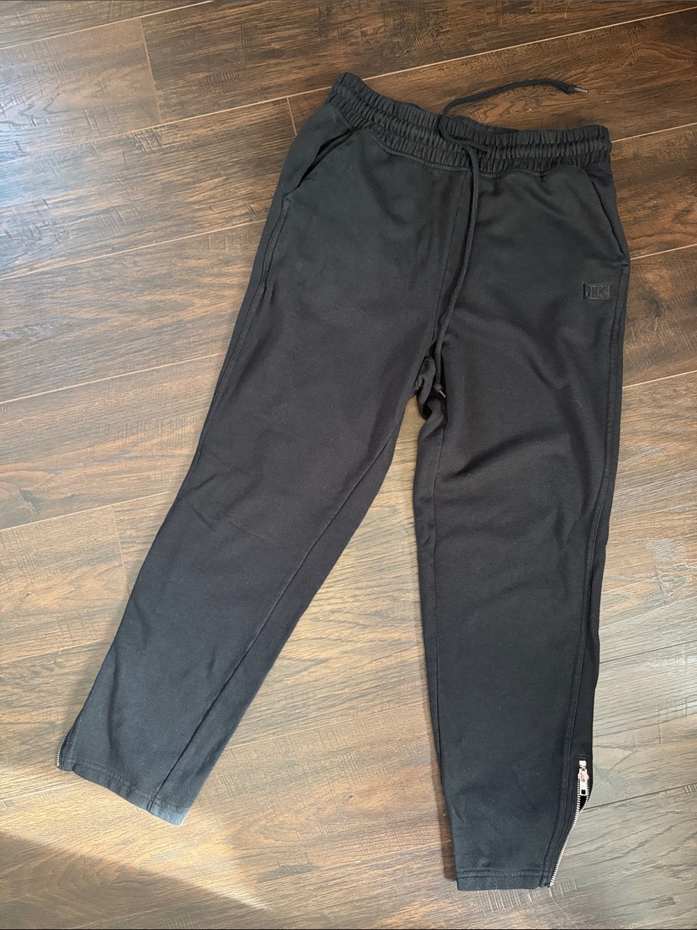 PINK Victoria's Secret Black Men's Joggers with Zip Ankles